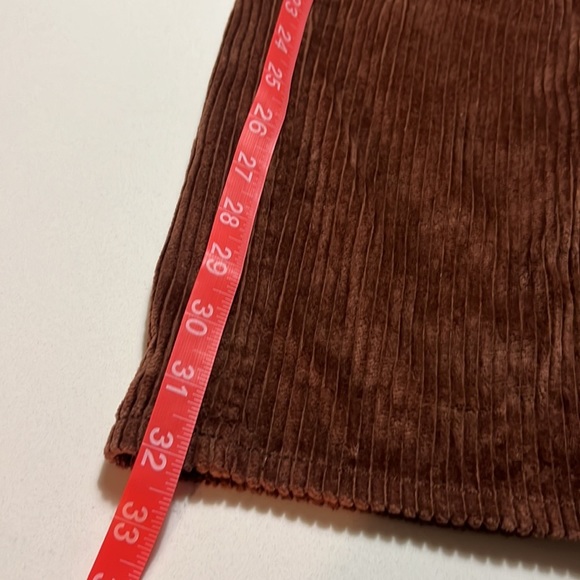 Sunday Best wide pile brow Corduroy Pants.  Wide leg, high waist, long. Size 4 - Picture 9 of 9